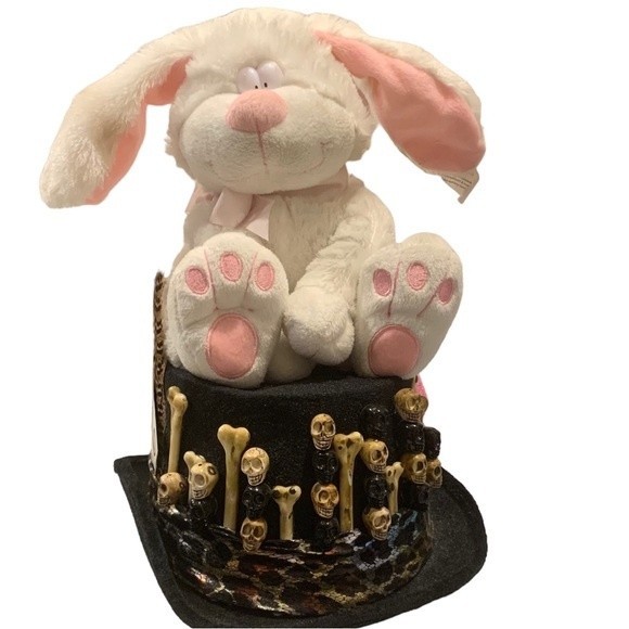 Mad Hatter hat custom one of a kind white rabbit Alice in Wonderland hatter cos - Picture 4 of 8